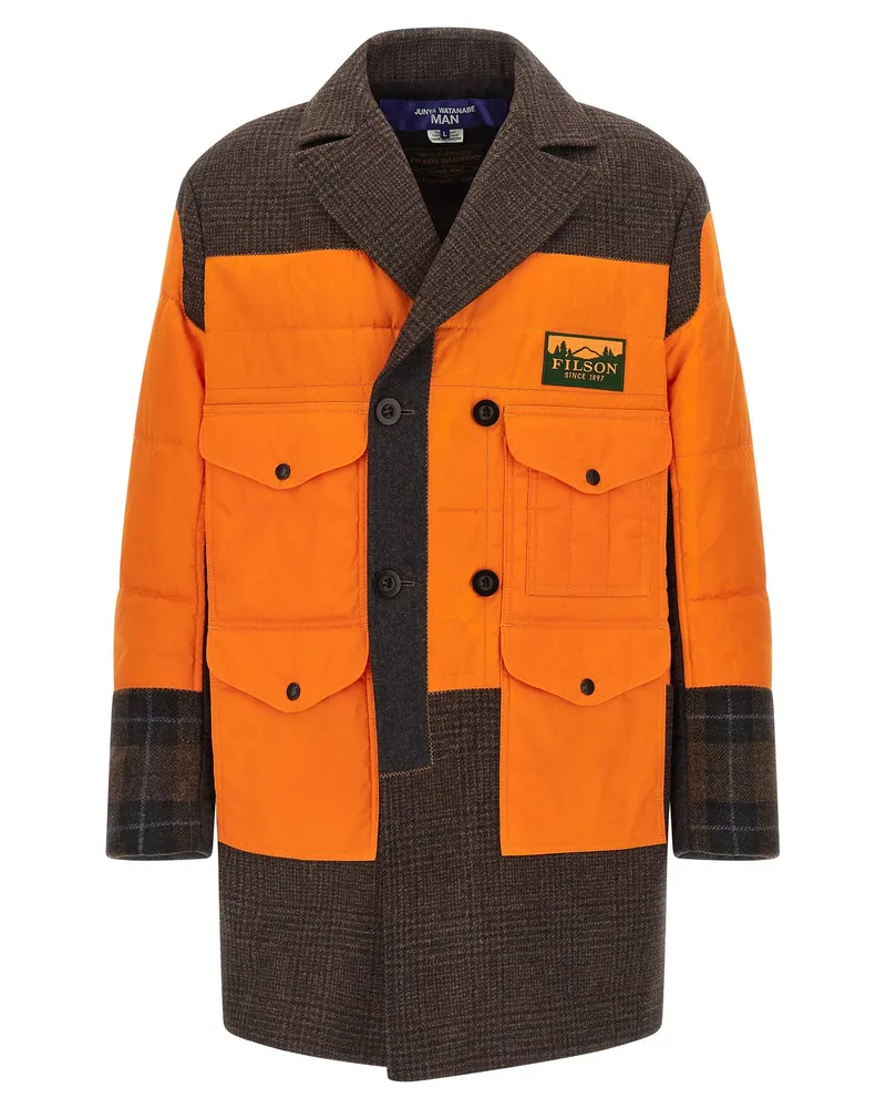 Junya Watanabe Filson X Junya Watanabe Patchwork-Mantel Multicolor