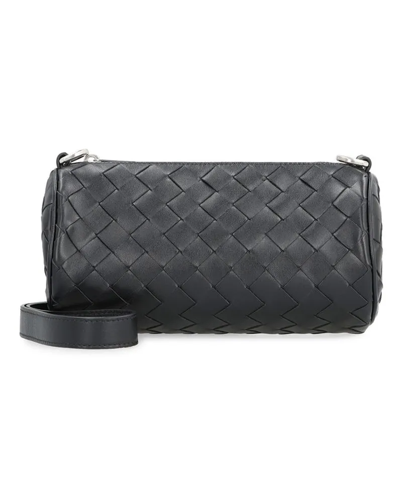 Bottega Veneta Barrell Mini Intrecciato Ledertasche Black