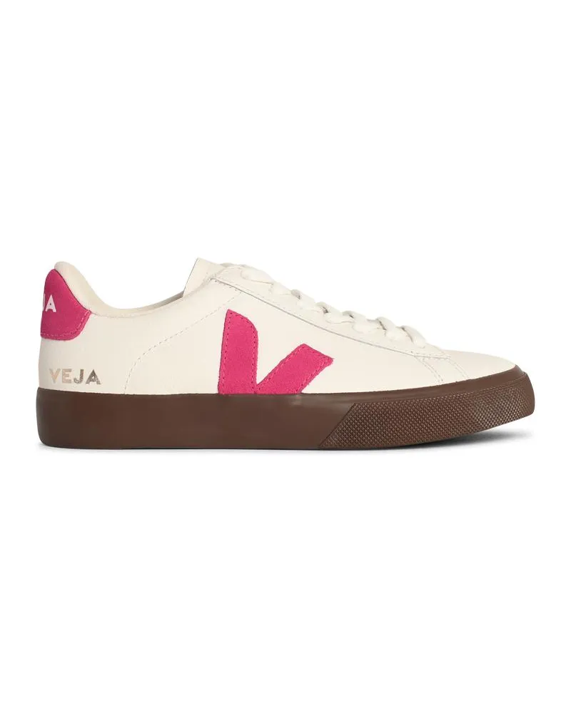 VEJA Campo' White und Fuchsia Lear Sneakers White