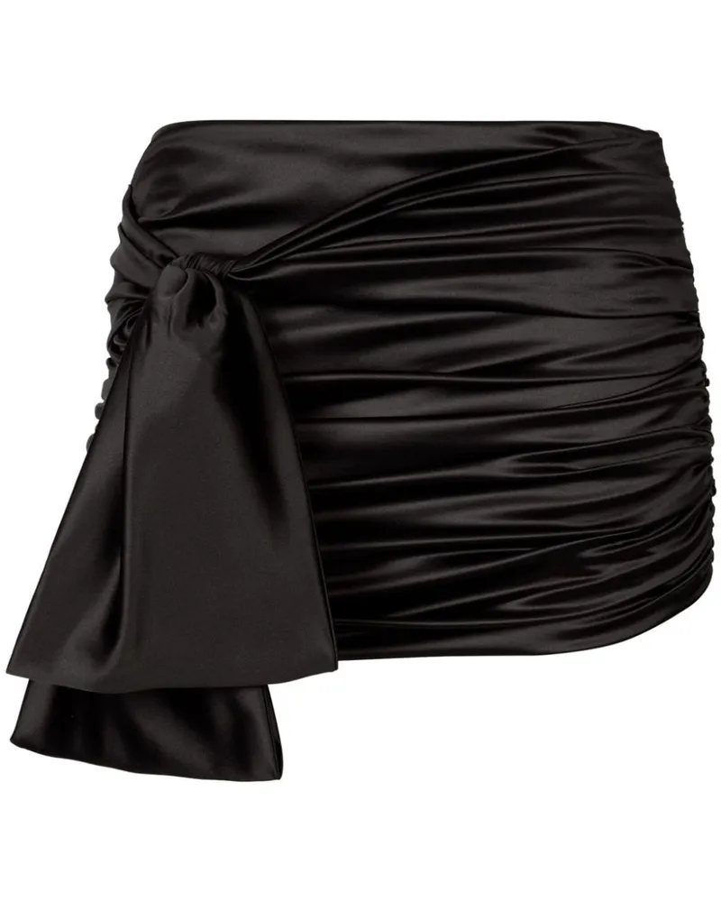 Dolce & Gabbana Silk Minirock Black