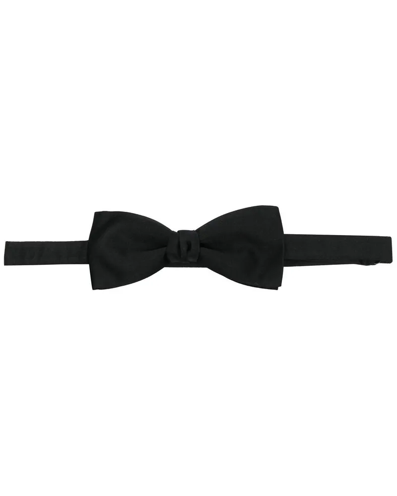 Saint Laurent Satin Seidenfliege Black