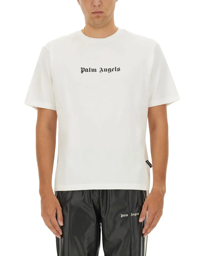 Palm Angels T -Shirt mit Logo White