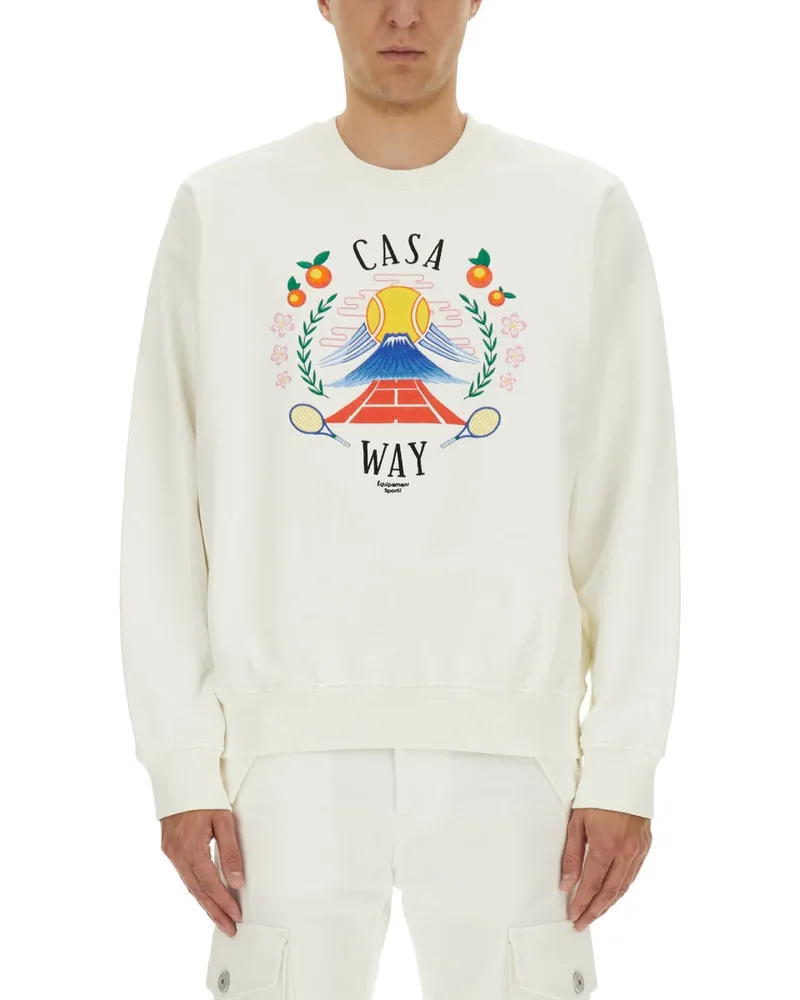 Casablanca Paris Sweatshirt mit "Home Way Mountain" -Frostern Multicolour