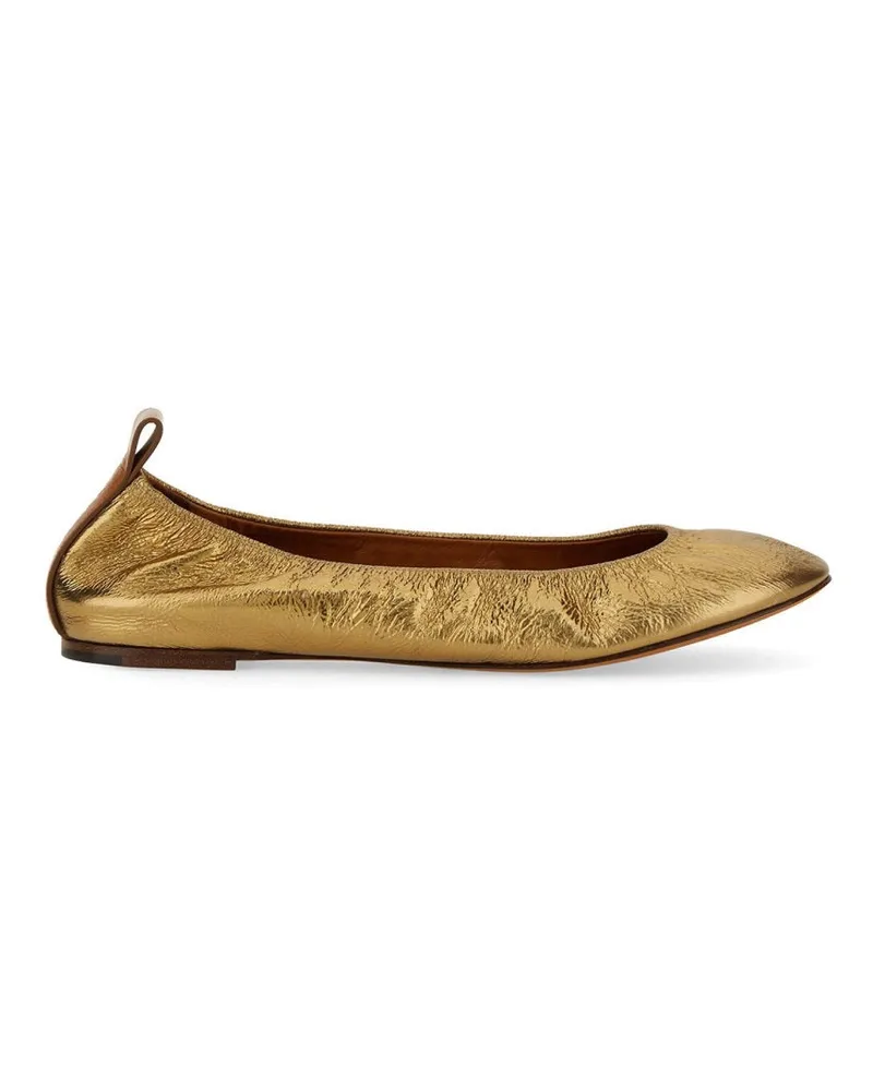 Lanvin Leder Ballerina Gold