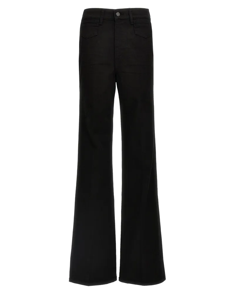 Tom Ford Stretch Twill Denim Wide Flare' Jeans Black