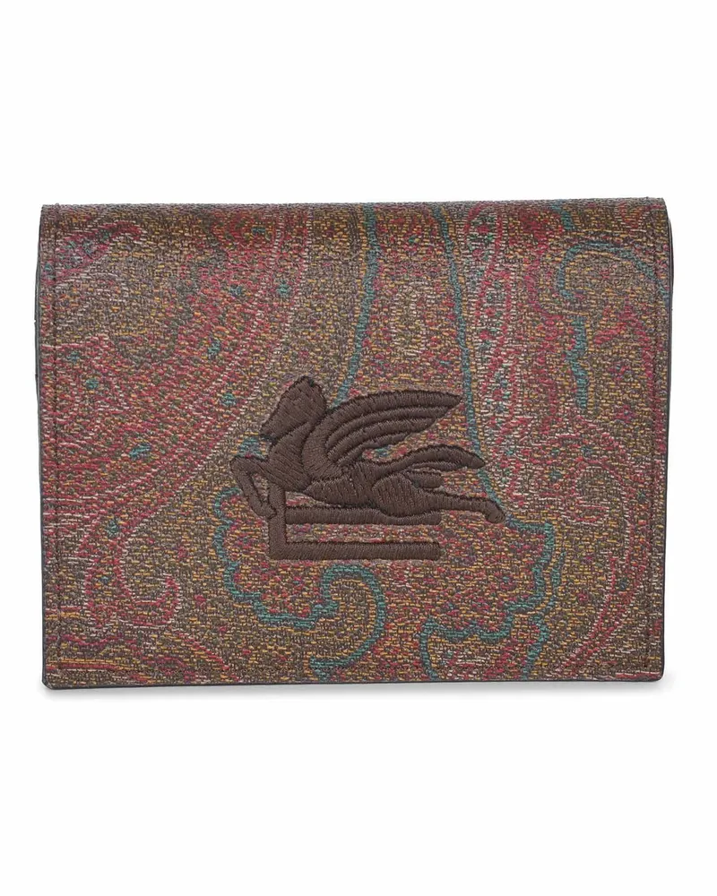 Etro Brieftasche in Paisley Leder Paisley