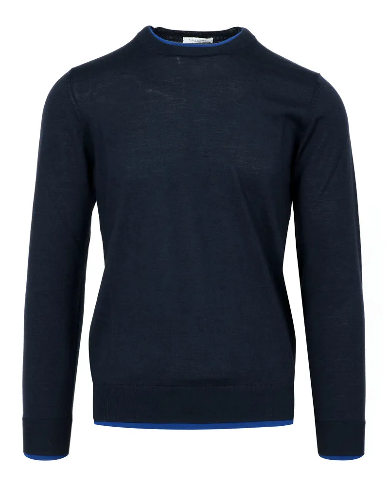 Paolo Pecora Milano Pullover blau Blue