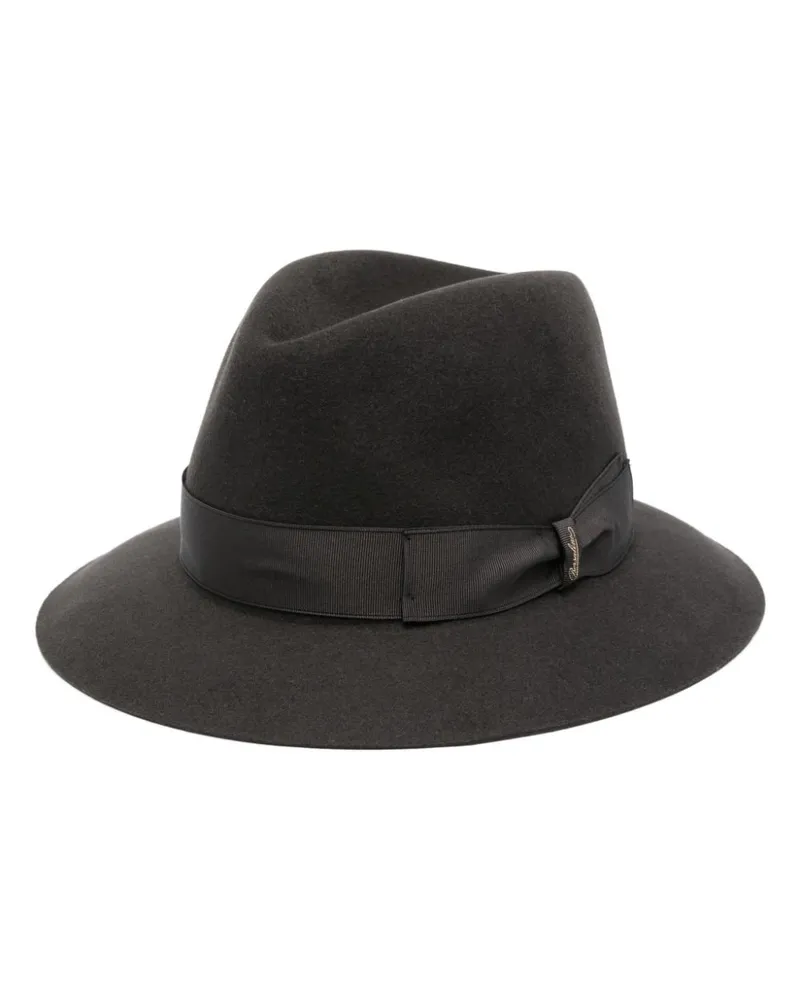 Borsalino Wolle Fedora Hut Grey