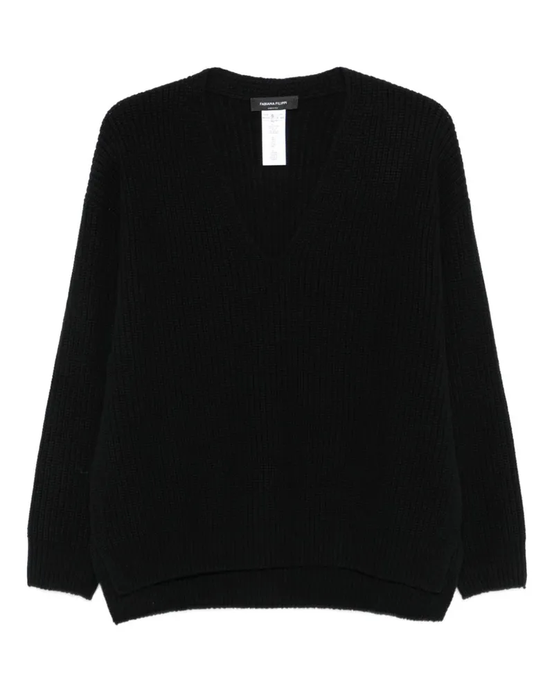Fabiana Filippi Wolle gegen Nackenpullover Black