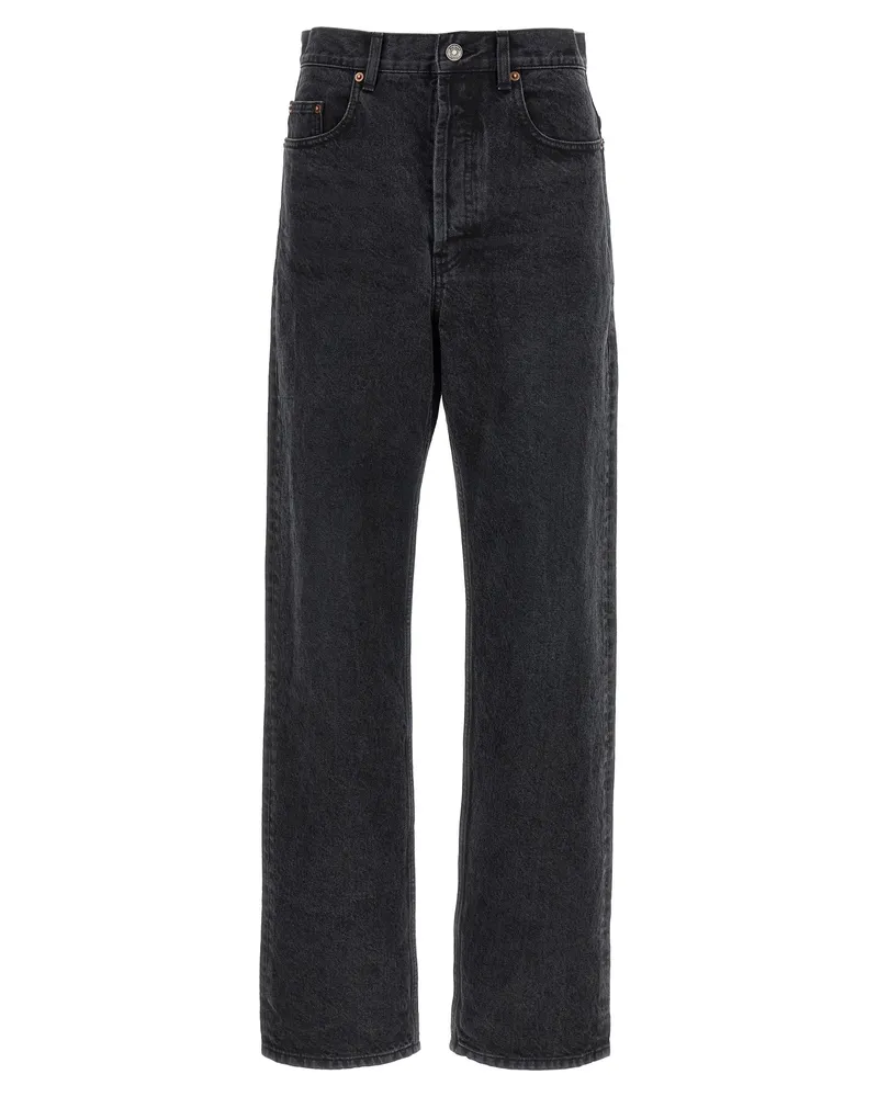 Saint Laurent Used-Effekt-Jeans Black