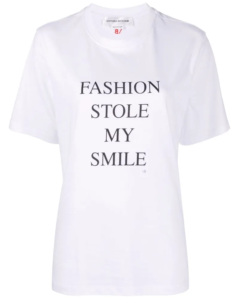 Victoria Beckham Fashion hat mein Lächeln T -Shirt gestohlen White