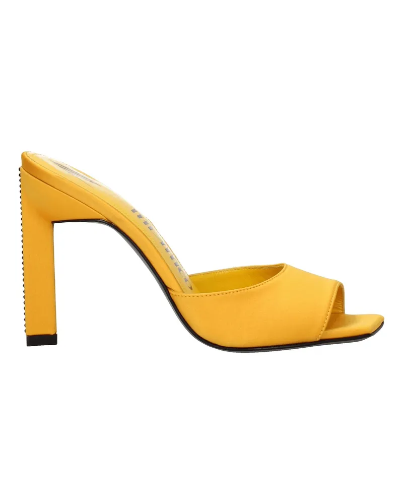 ATTICO Die Penthouse Sandalen Kaia Frau Satin Orange/Kürbis -