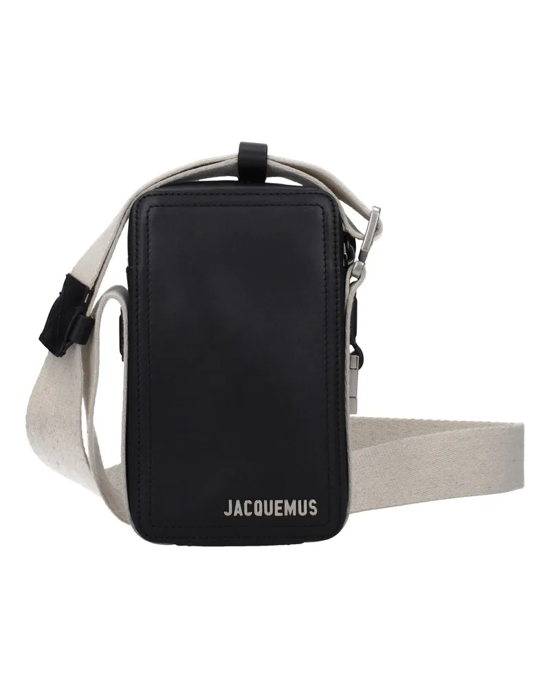 Jacquemus wendet Taschen die Cuerda vertikaler Mann Leder schwarz -