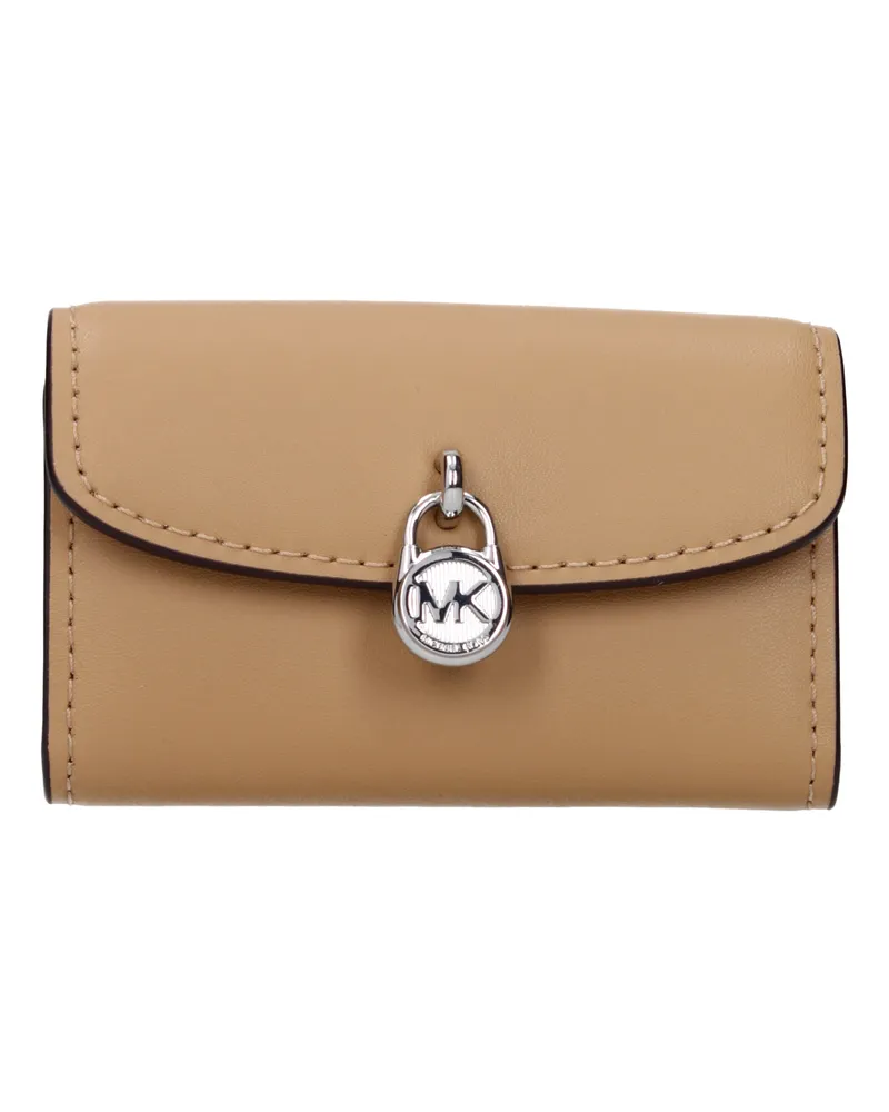 Michael Kors Lyra Damens Ledergeldbörse Braun/Haselnuss -