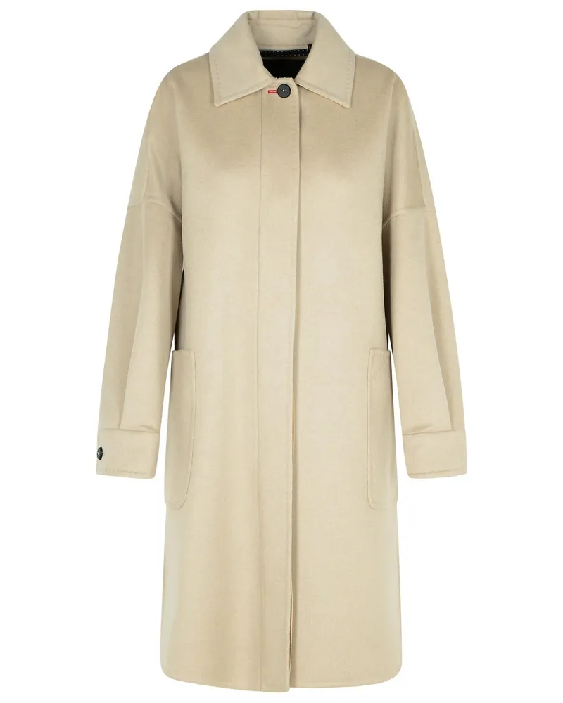 Max Mara Baruffa' beige Cashmere Mantel Beige