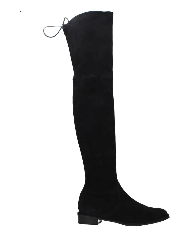 Stuart Weitzman Damens Schwarze Wildlederstiefel -