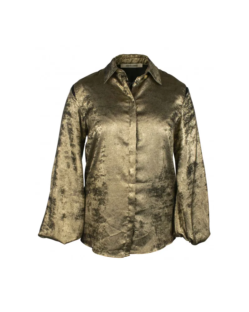 Roberto Cavalli Hemd Gold