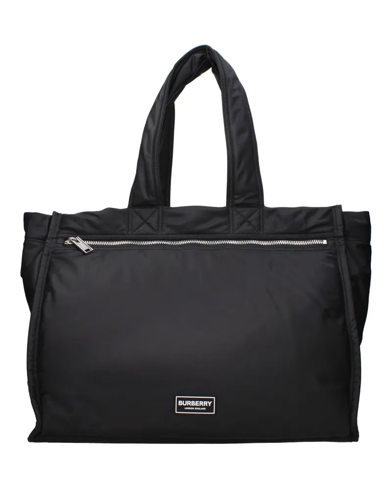 Burberry Herrens Umhängetaschen aus schwarzem Nylon -