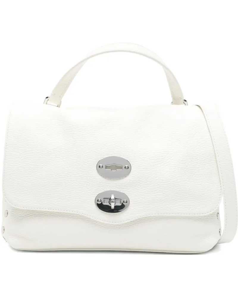 Zanellato Postina Daily Kleine Lederhandtasche White