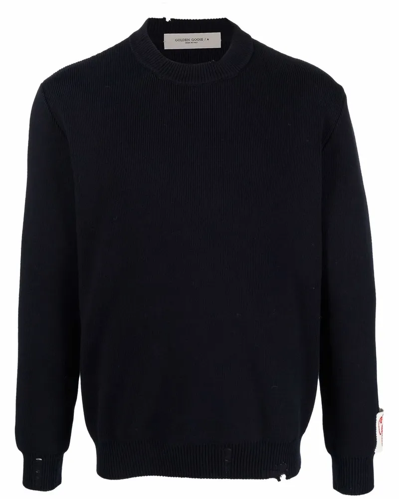 Golden Goose Golden Gänsepullover blau Blue