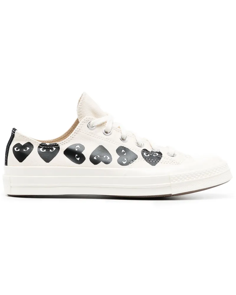 Comme des Garçons Comme des Garçons spielen Multi -Herz CT70 Low Top 