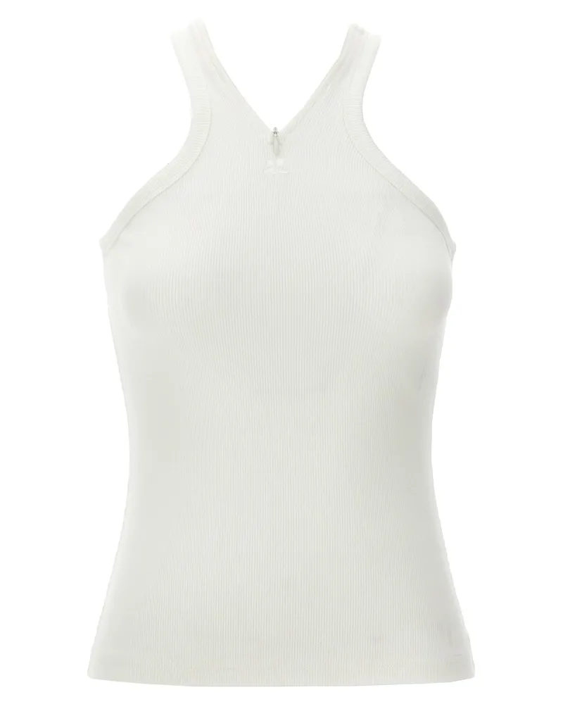 Courrèges Courreves 'Criss Cross 90' 's'Tanktop White