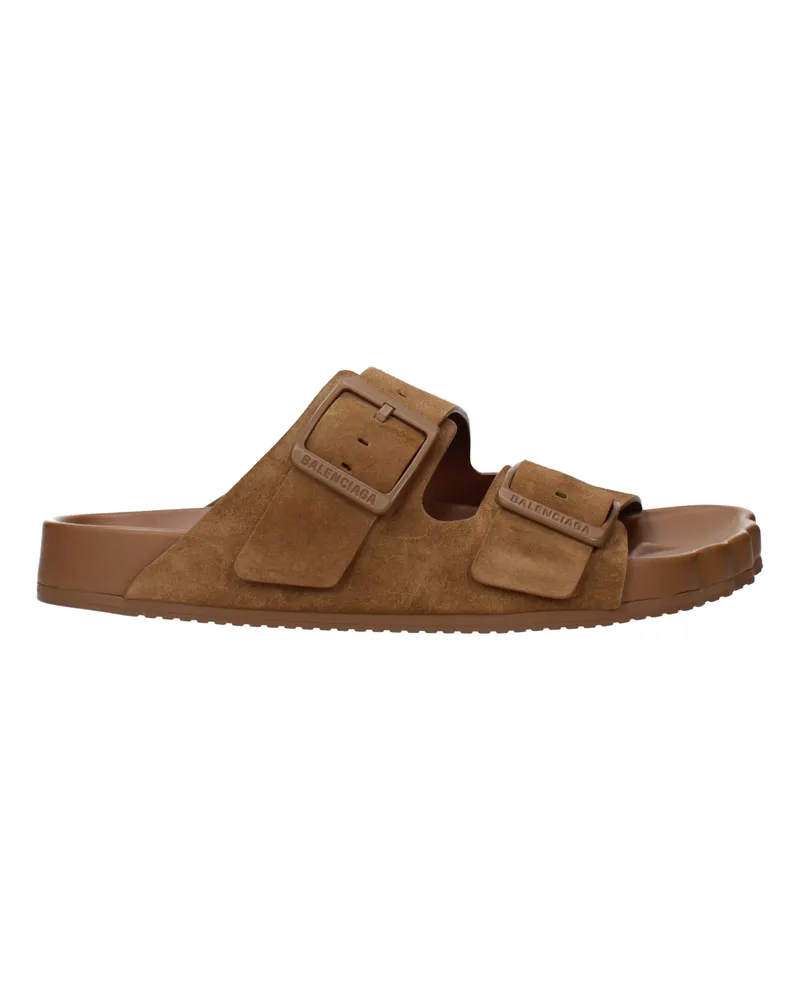 Balenciaga Sunday Hausschuhe und Clogs Herrens Braunes Wildleder -