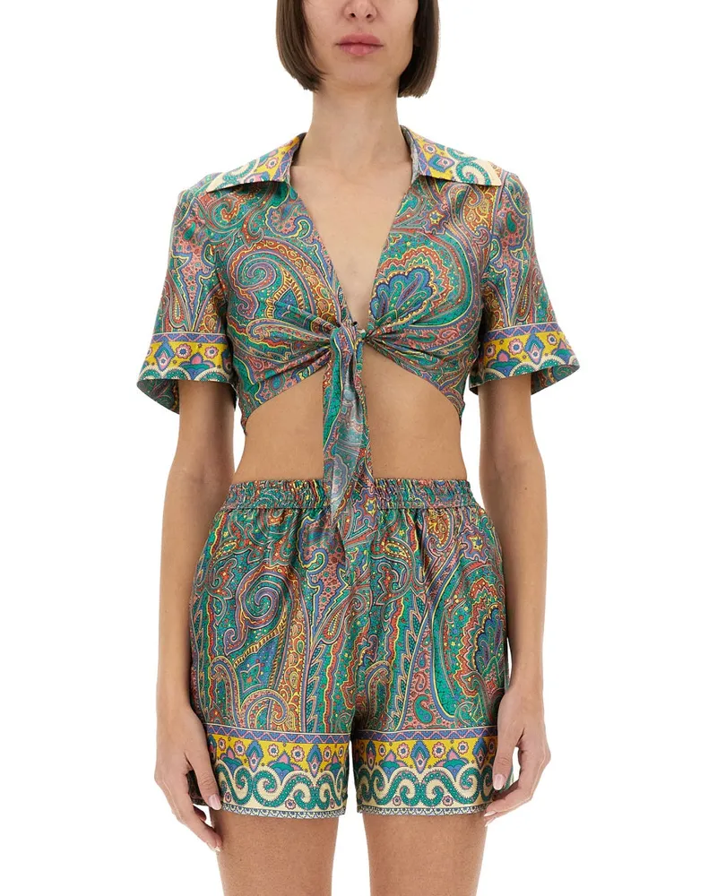 Etro Silk Top Multicolour