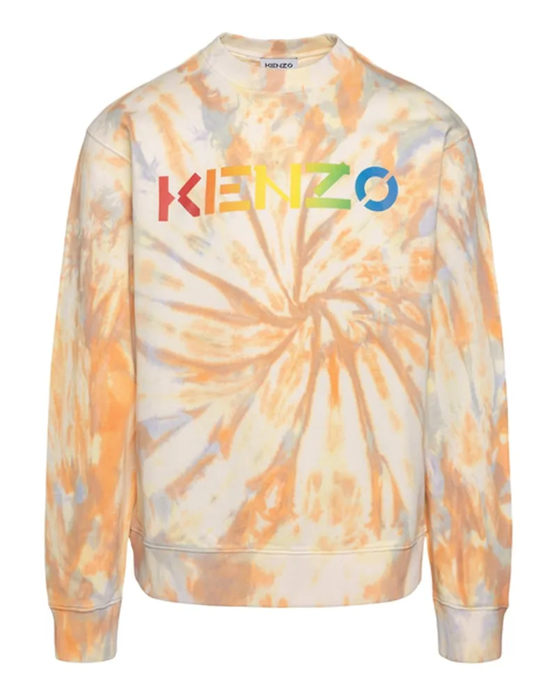 Kenzo Cotton Logo Sweatshirt Orange