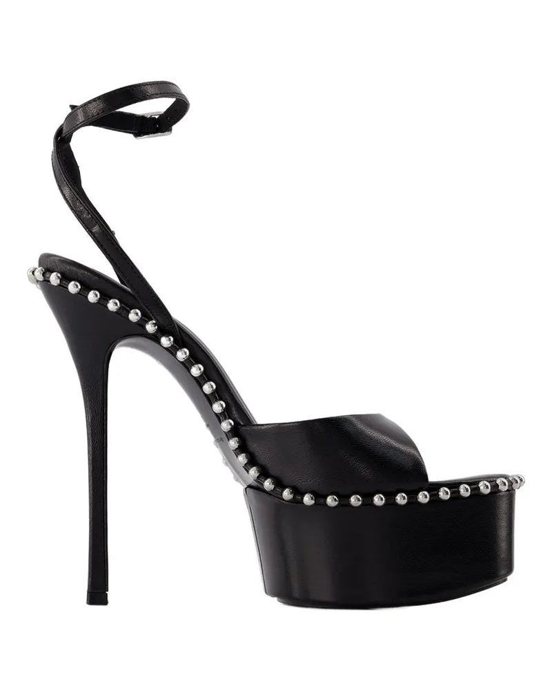 Alexander Wang Nova 145 Sandalen  Leder schwarz Black