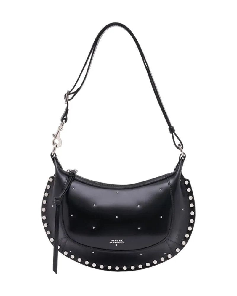 Isabel Marant Oskan Moon Gd Umhängetasche  Leder Schwarz Schwarz