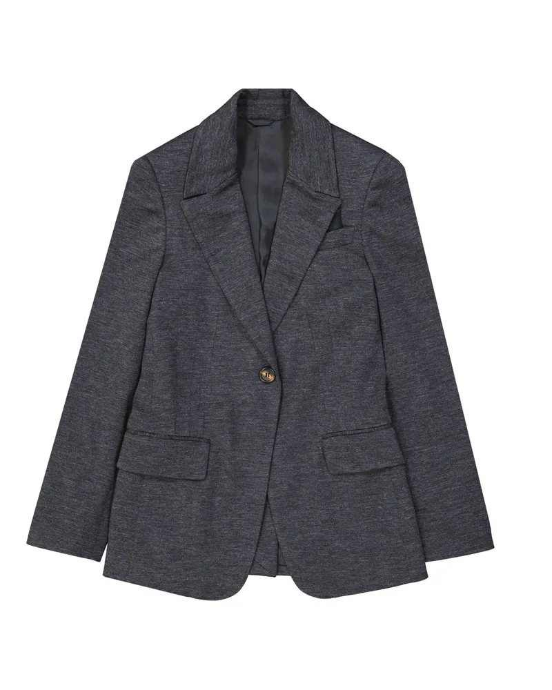 Brunello Cucinelli Wool Blazer Grau