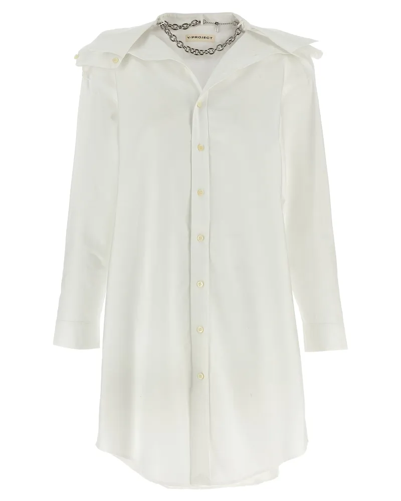 Y/PROJECT Y/Projekt Chemisierer Kleid White