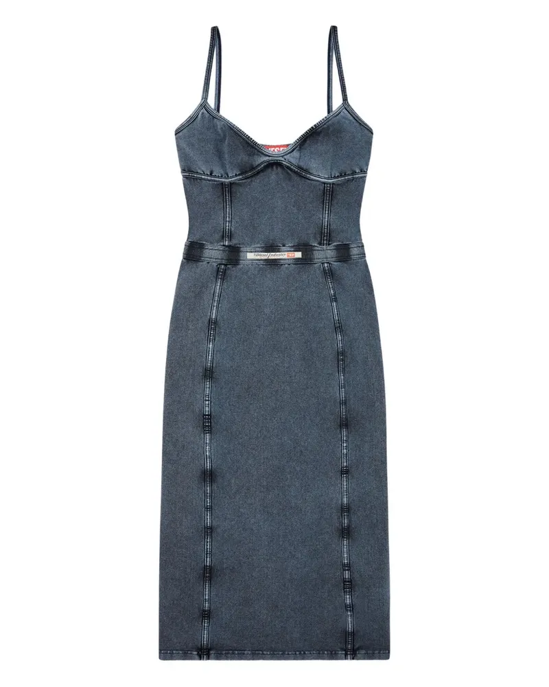 Diesel d Ony Midi Denim Kleid 01a
