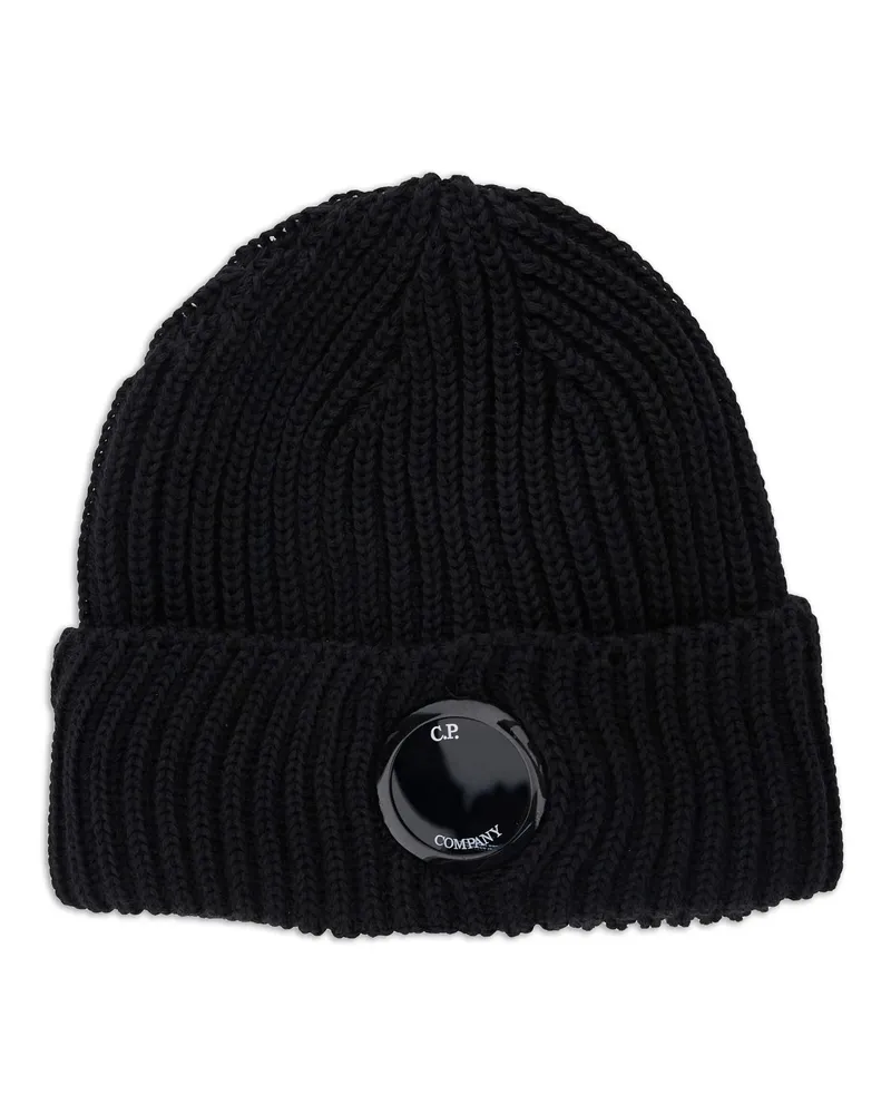 C.P. Company Accessoires Strickkappe in Extrafine Merinowolle 