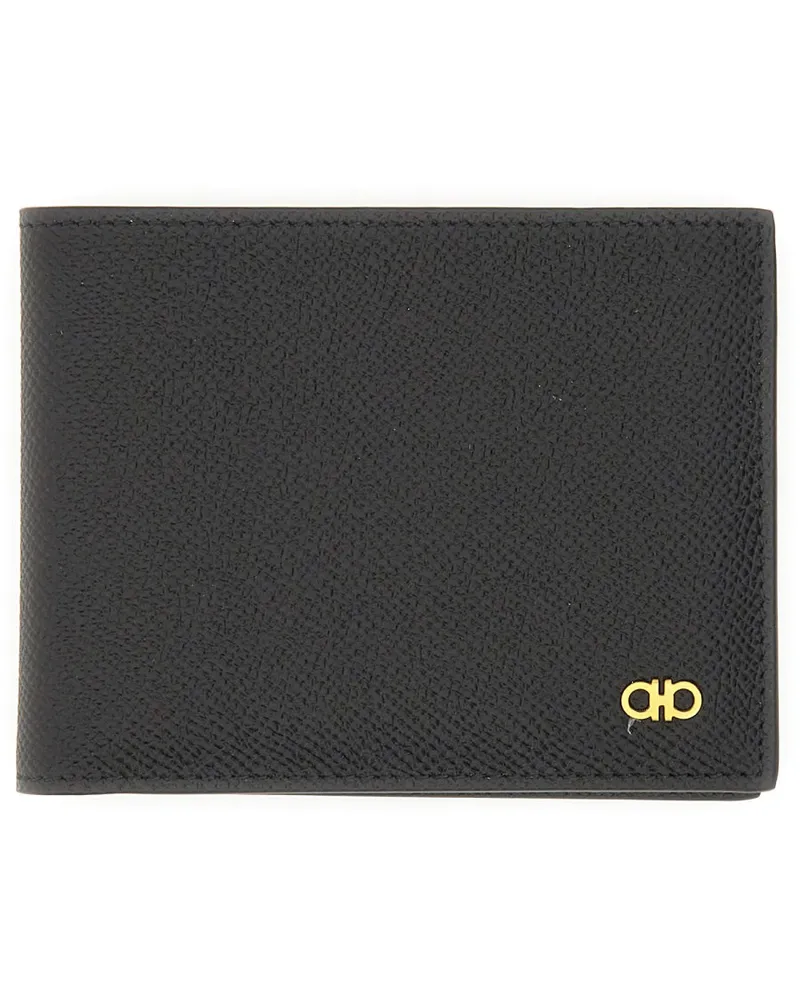 Ferragamo Gancini Brieftasche Black
