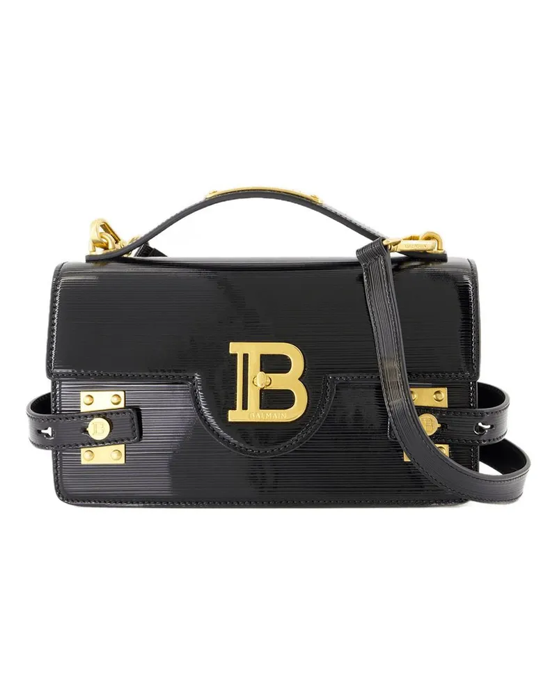 Balmain B Buzz 24 Umhängetasche  Leder Schwarz Schwarz