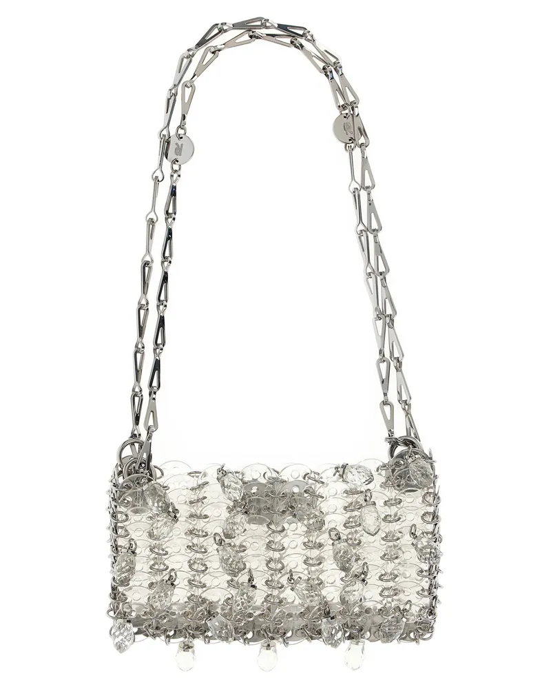 Paco Rabanne 1969 Nano Crystal Resin' Umhängetasche Silver