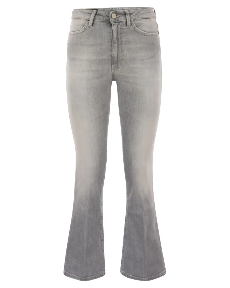 Dondup MANDY Super Skinny Bootcut Jeans in Stretch Jeans Grau