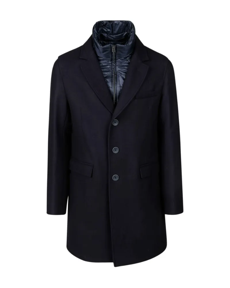 Herno Mantel mit Lätzchen Blue