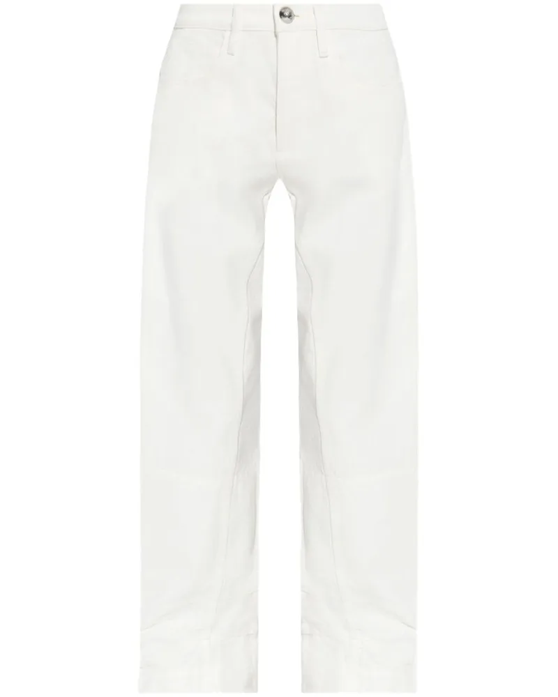 Jil Sander Baumwollhose White