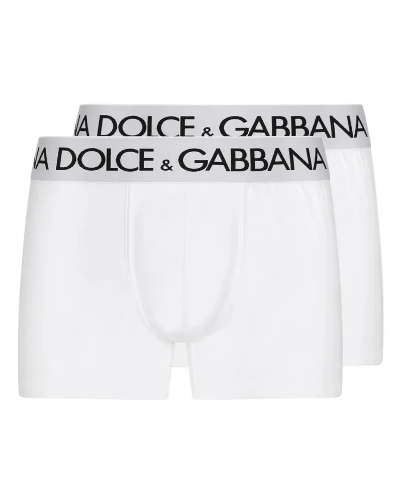 Dolce & Gabbana Set von 2 bedruckten Boxer -Shorts W0800
