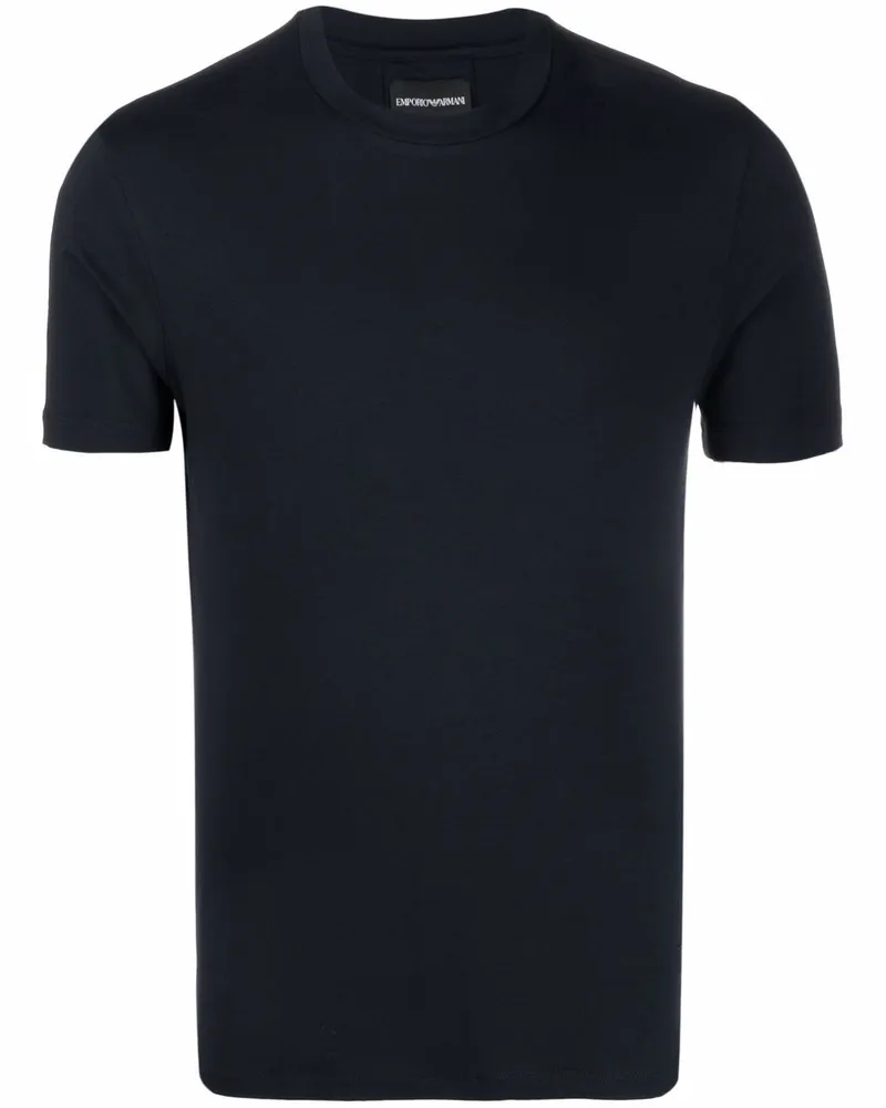 Emporio Armani Logo T -Shirt Blue