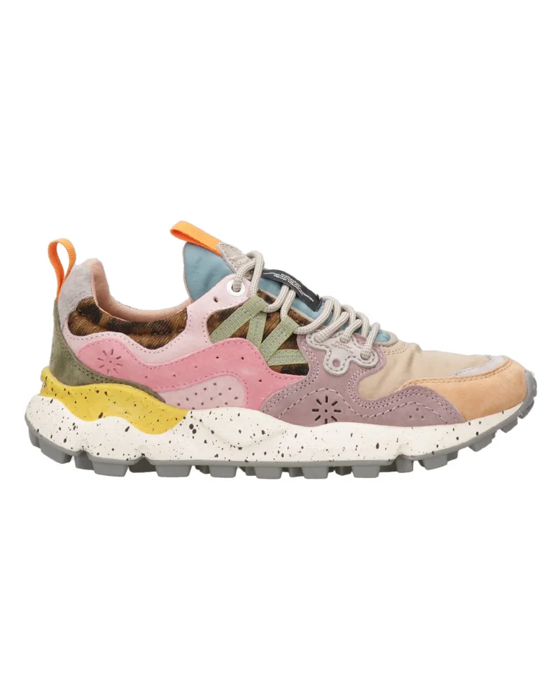 Flower MOUNTAIN Sneakers Beige+rosa+celeste