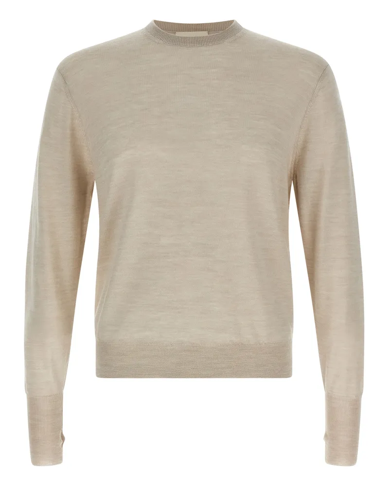 MA'RY'YA Wolle und Seidenpullover Beige