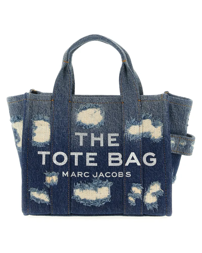 Marc Jacobs Einkaufstasche „The Rip And Repair Denim Small Tote Blue