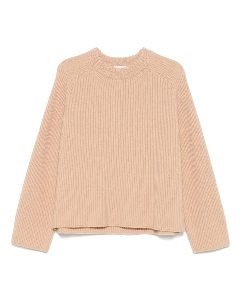 forte_forte Woll Crewneck Jumper Beige
