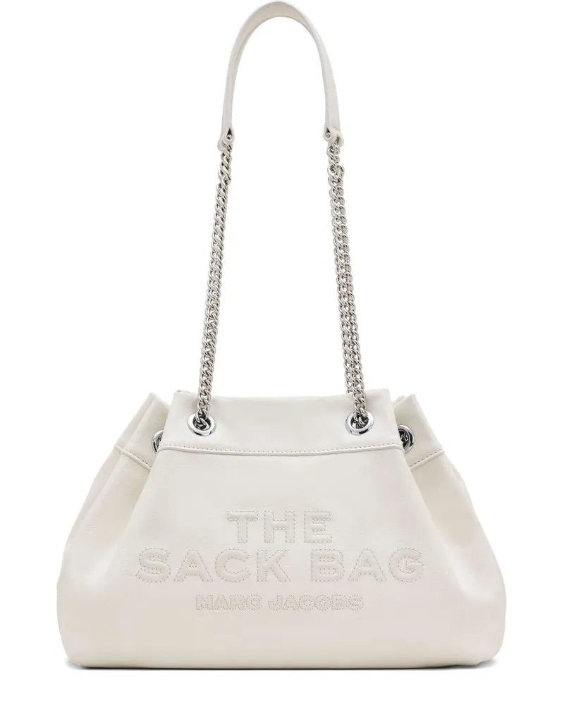 Marc Jacobs die Kettensack -Leder -Umhängetasche White