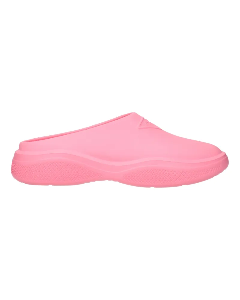 Prada Mellow Damens Clogs und Pantoletten aus Gummi, Rosa/Begonie -