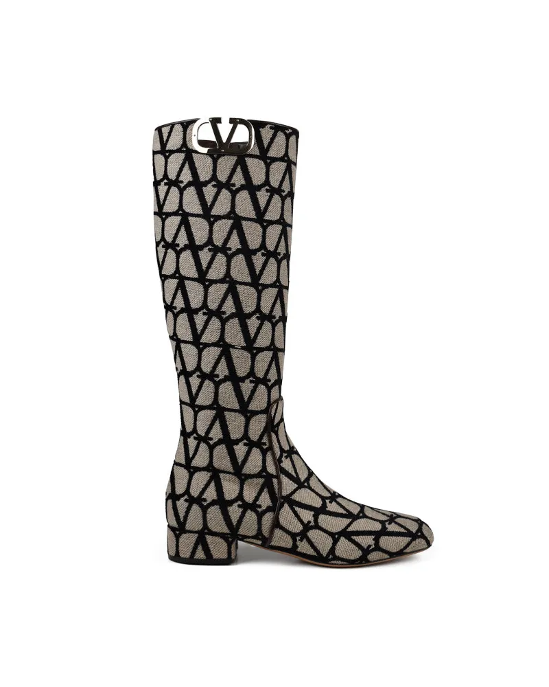 Valentino Garavani V Logo -Stiefel Nude